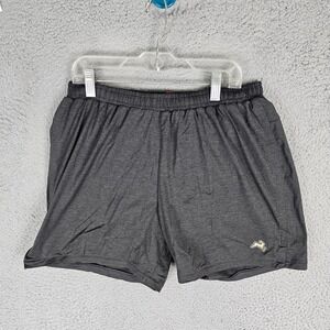 Tracksmith Running Shorts Mens M Grey Session Shorts 5 Inch Inseam Zipper Pocket